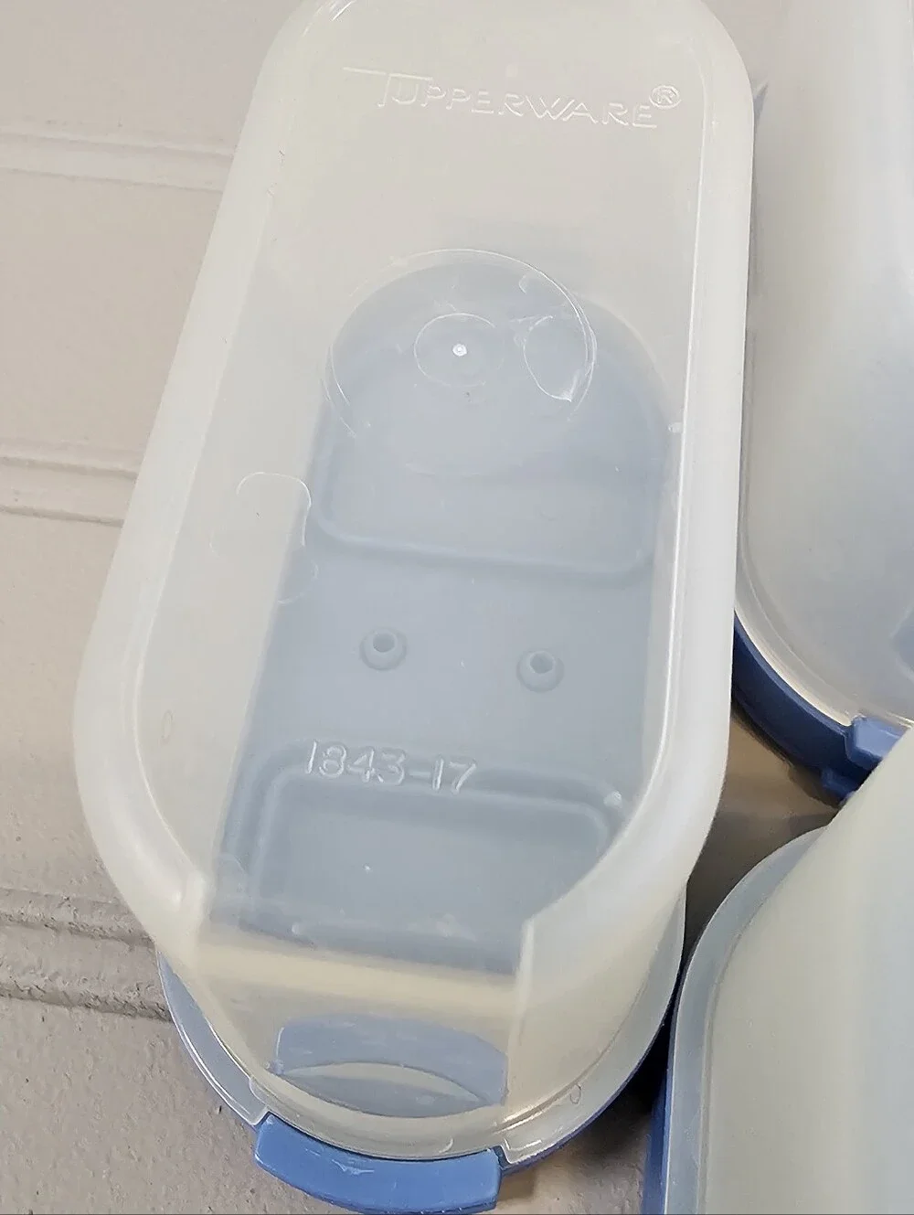 5 Blue Tupperware Modular mates spice containers